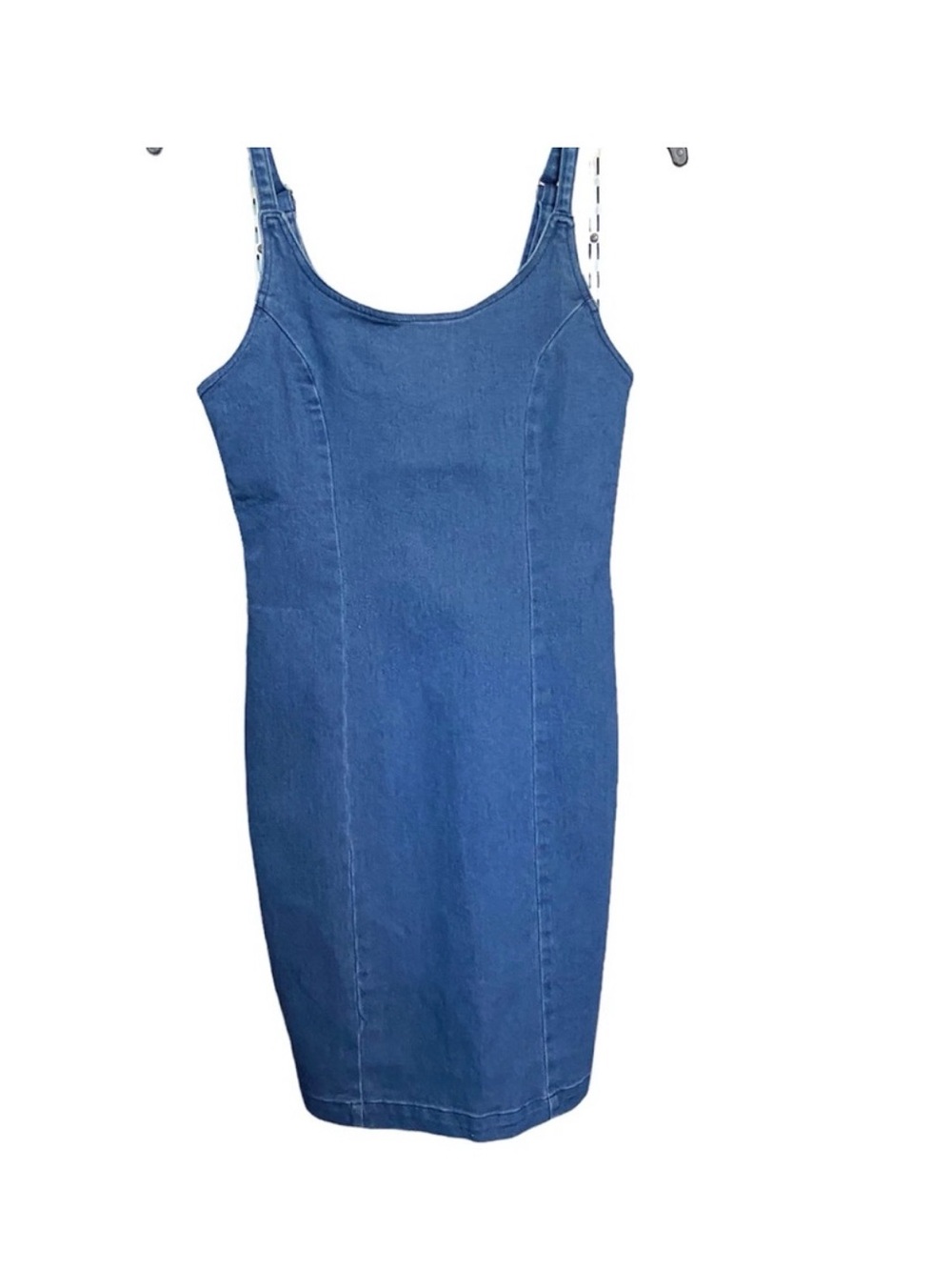 love J Blue Denim Scoop Neck Mini Dress